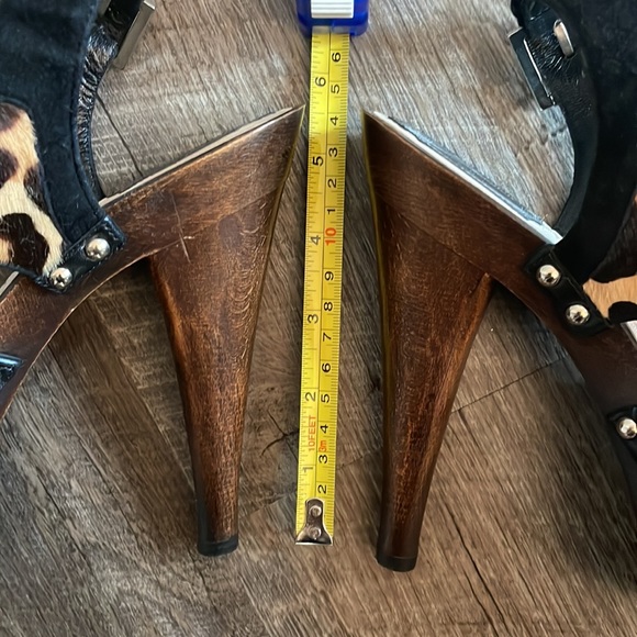 Christian Dior Leopard and Wood Heels - Picture 10 of 16